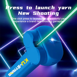 Glow-in-the-Dark String Rope Launcher – Luminous Stress Relief Toy for Kids & Parties