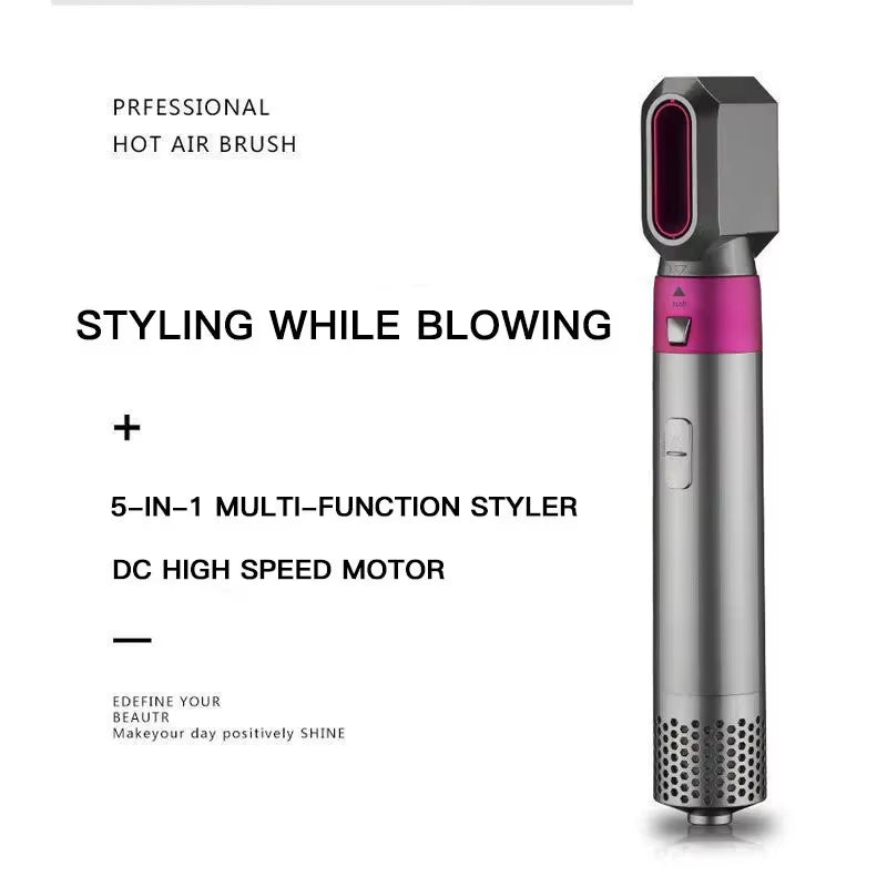 5-in-1 Multi-Functional Hair Dryer & Styler – Curl, Straighten, Dry, & Brush