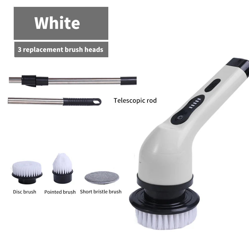 9-In-1 Electric Cleaning Brush Electric Spin Cleaning Scrubber 