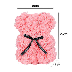 25cm Teddy Rose Bear with Box – Perfect Gift for Valentine’s Day, Mother’s Day & Special Occasions