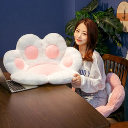  Cat Paw Plush Cushion, Soft Stuffed Floor Seat for Home & Office