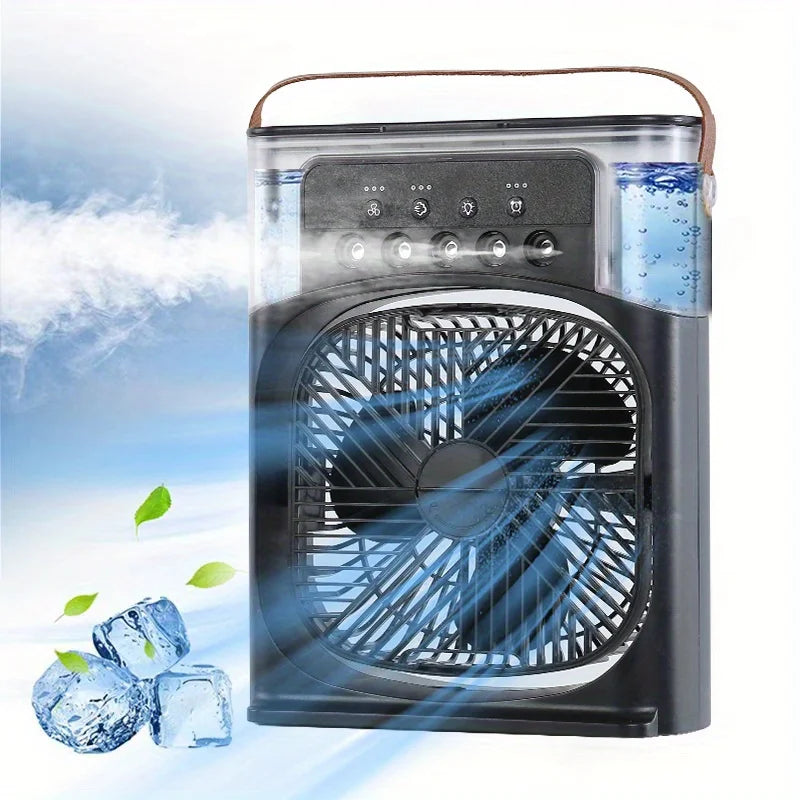 Portable Air Conditioner Fan, 3-Speed Air Cooler & Humidifier for Home & Office