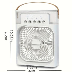 Portable Air Conditioner Fan, 3-Speed Air Cooler & Humidifier for Home & Office