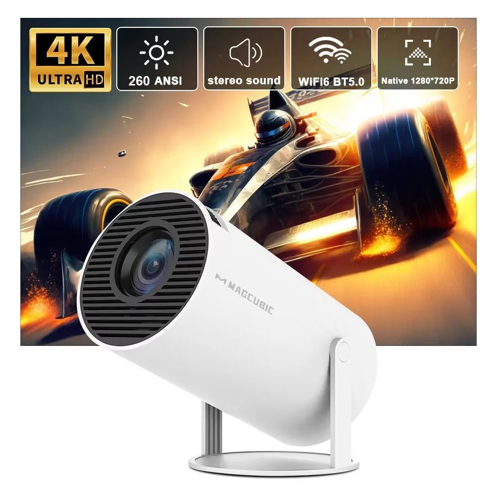 HY300 Pro 4K Projector – Android 11, Dual WiFi6, 260ANSI, 1080P Home & Outdoor Cinema