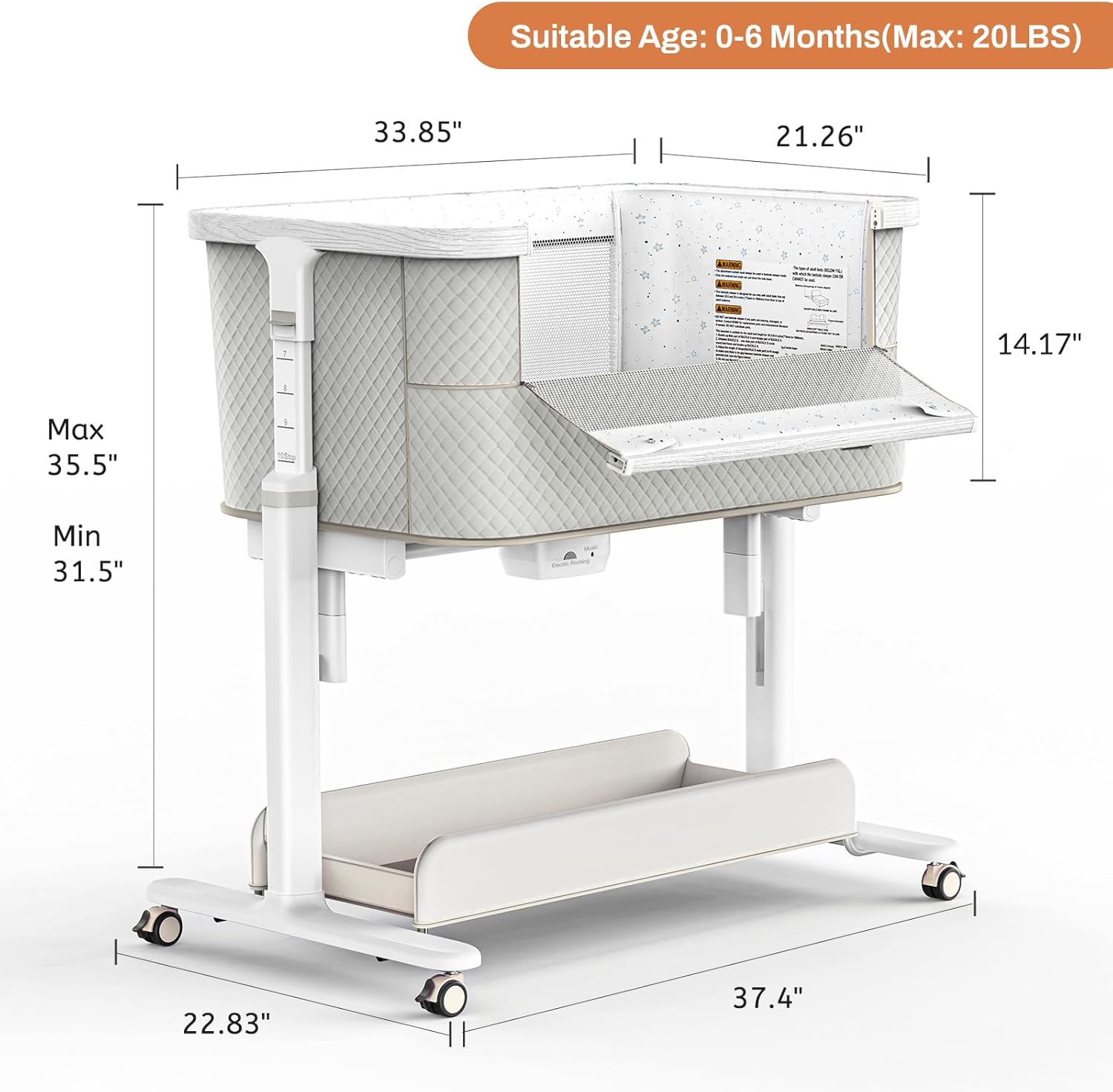 MOTION BABY BASSINET NEW BORN