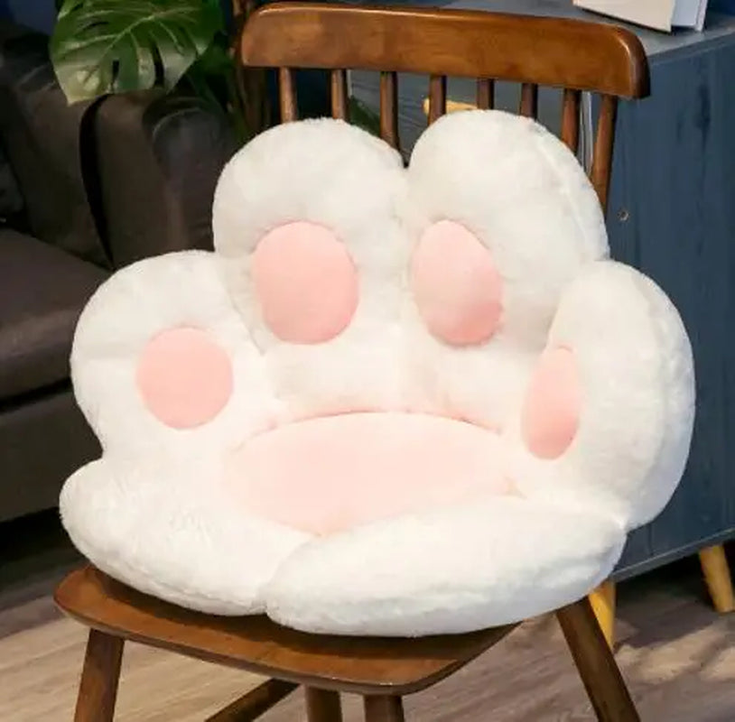  Cat Paw Plush Cushion, Soft Stuffed Floor Seat for Home & Office