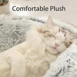 Cozy 2-in-1 Winter Plush Pet Bed – Warm Cat & Small Dog Cushion Nest