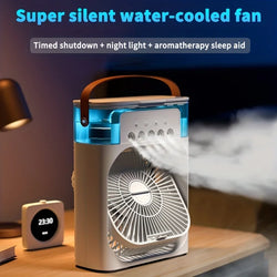 Portable Air Conditioner Fan, 3-Speed Air Cooler & Humidifier for Home & Office