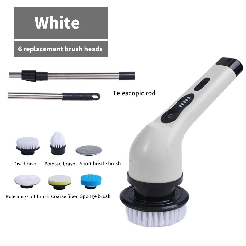 9-In-1 Electric Cleaning Brush Electric Spin Cleaning Scrubber 