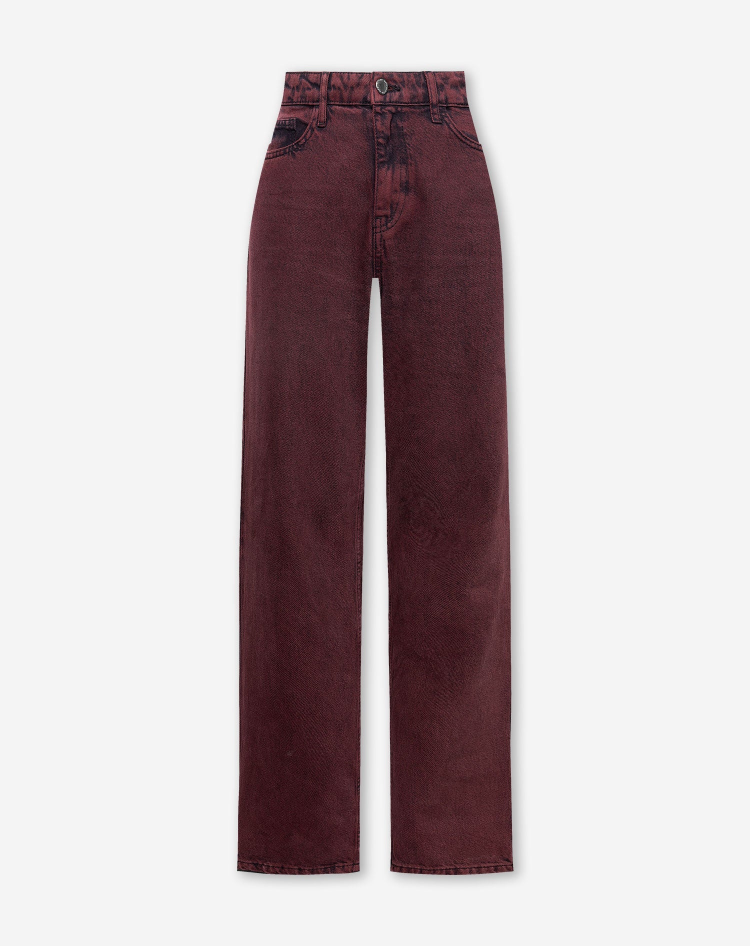 COLORED STRAIGHT LEG JEANS BURGUNDY