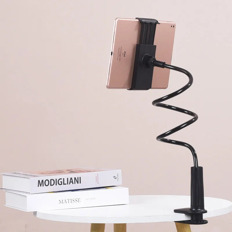 80cm Tablet Holder Stand Bed Adjustable Flexible Arm Tablets Mount Clamp on Table For iPad Air Mini Or Other 4.7-10.5