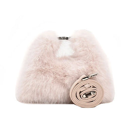 Winter Fashion Plush Women'S Hand Bag Cute Soft Faux Fur