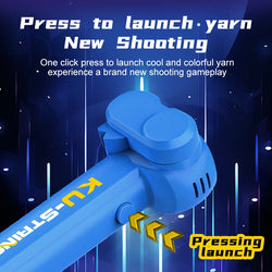 String Rope Glow in The Dark String Rope Launcher Luminous Portable Handheld String Stress Relief Toy For Kids Party Gift