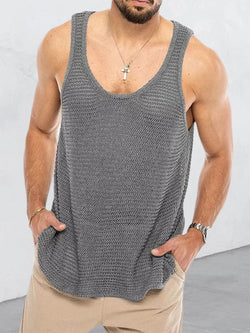 ALDRIX" Vintage Knit Tank Top Mens