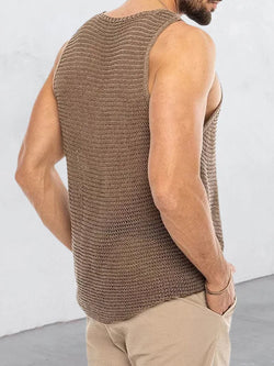 ALDRIX" Vintage Knit Tank Top Mens