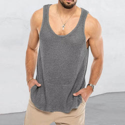 ALDRIX" Vintage Knit Tank Top Mens