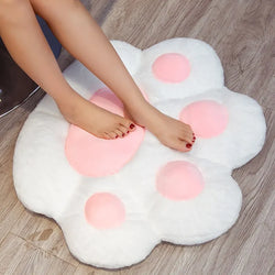  Cat Paw Plush Cushion, Soft Stuffed Floor Seat for Home & Office