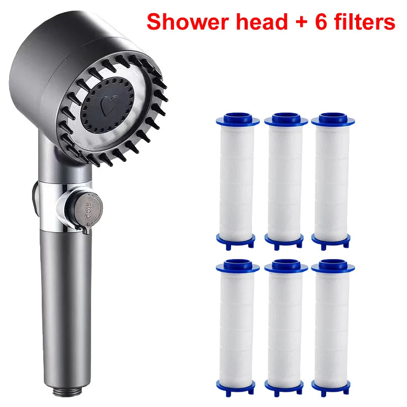 New Pressurized Shower 4 Modes Adjustable 